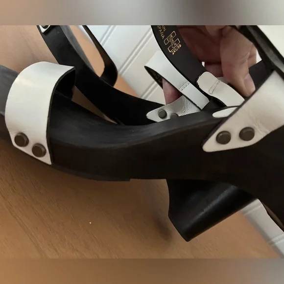 Zara women’s white 3” heeled strappy sandals in size EU 38 (US 7.5) - Picture 7 of 10